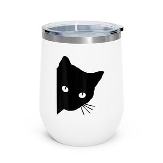Cat Lovers Gifts Cat Mom Cat Lady Funny Cat Trending Spy Cat Wine Tumbler | Mazezy
