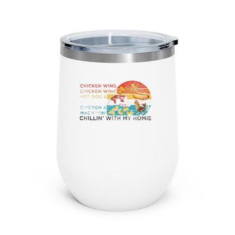 Chicken Wing Chicken Wing Hotdog And Bologna Men Women Kids Wine Tumbler | Mazezy
