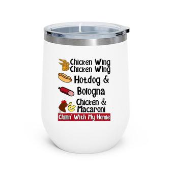 Chicken Wing Chicken Wing Hotdog & Bologna Wine Tumbler | Mazezy