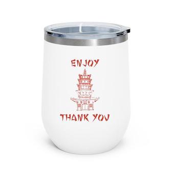 Chinese Food Take Out Box Costume Wine Tumbler | Mazezy