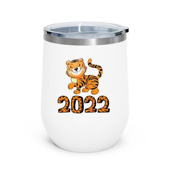 Chinese Zodiac Year Of The Tiger Chinese New Year 2022 Boys Wine Tumbler | Mazezy