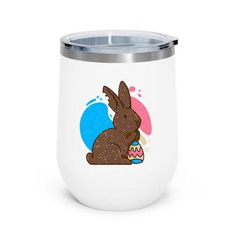 Chocolate Bunny Rabbit Easter Sweet Wine Tumbler | Mazezy