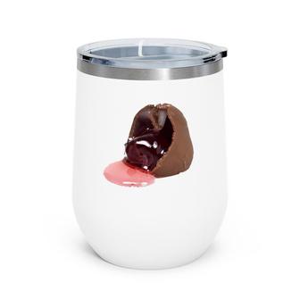Chocolate Covered Cherry Candy Gift Wine Tumbler | Mazezy