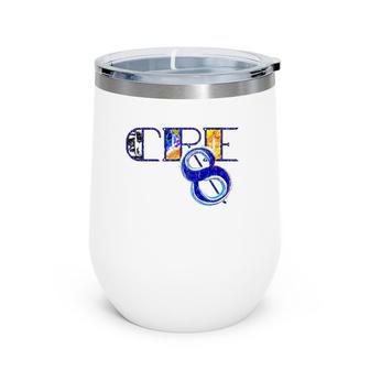 Colorful Cre8 Create Inspirational And Motivational Art Wine Tumbler | Mazezy