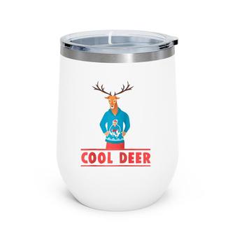 Cool Deer Reindeer 2022 Merry Christmas Xmas New Year Gift Raglan Baseball Tee Wine Tumbler | Mazezy UK