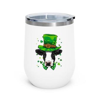 Cow Leprechaun St Patricks Day Boys Kids Girls Shamrock Wine Tumbler | Mazezy