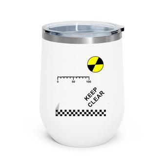 Crash Test Dummy Funny Easy Lazy Cosplay Halloween Costume Wine Tumbler | Mazezy