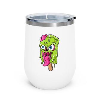 Creepy Cute Popsicle Zombie Lover Wine Tumbler | Mazezy