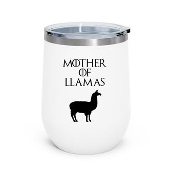 Cute & Unique Black Mother Of Llamas E010458 Ver2 Wine Tumbler | Mazezy