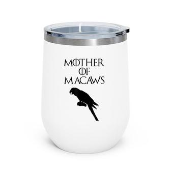 Cute & Unique Black Mother Of Macaws E010466 Ver2 Wine Tumbler | Mazezy