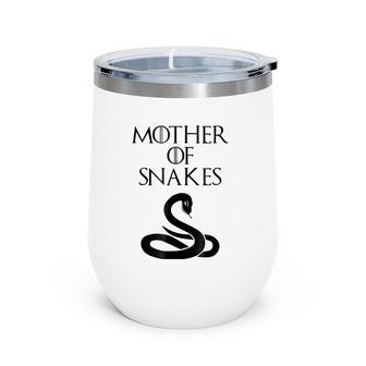 Cute & Unique Black Mother Of Snake E010507 Ver2 Wine Tumbler | Mazezy UK
