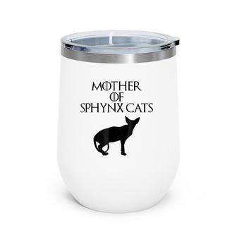 Cute & Unique Black Mother Of Sphynx Cats E010509 Ver2 Wine Tumbler | Mazezy