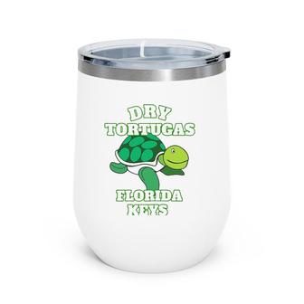 Cute Kids Florida Keys Dry Tortugas Turtle Souvenir Wine Tumbler | Mazezy