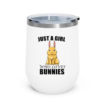 Cute Pet Bunnies Rabbit For A Bunny Mom Wine Tumbler | Mazezy