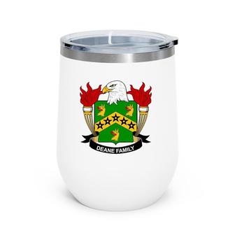 Deane Coat Of Arms Family Crest Wine Tumbler | Mazezy