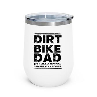 Dirt Bike Dad Essential Wine Tumbler | Mazezy