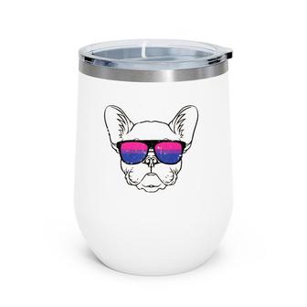 Dog Sunglasses Bi-Sexual Pride Puppy Lover Proud Lgbt-Q Ally Tank Top Wine Tumbler | Mazezy