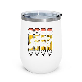 Dual Language Teacher Squad Team Gifts Wine Tumbler | Mazezy