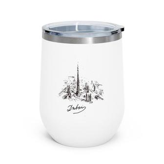 Dubai Visit Dubai Souvenir Holiday Gift Wine Tumbler | Mazezy