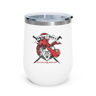 Dungeons & Dragons How I Roll Wine Tumbler | Mazezy