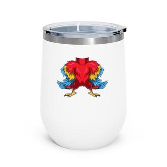 Easy Parrot Costume Parrot Body Headless Parrot Costume Wine Tumbler | Mazezy