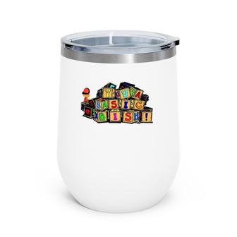 Elementary Block Artistic Gift Wine Tumbler | Mazezy