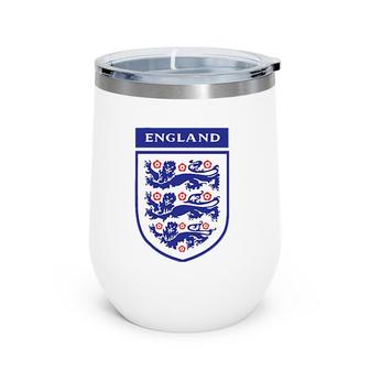 England Soccer Jersey 2020 2021 Euros Football Team Fan Wine Tumbler | Mazezy