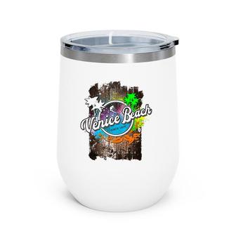 Epic Ca Retro California Surf Vintage Cali Venice Beach Wine Tumbler | Mazezy