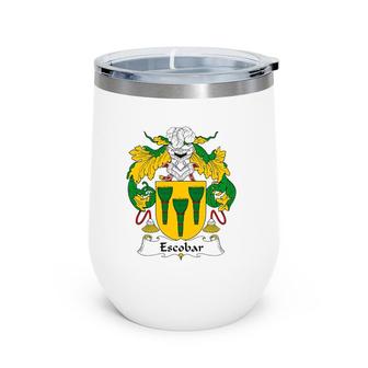 Escobar Coat Of Arms Family Crest Wine Tumbler | Mazezy
