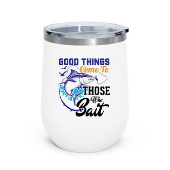 Father's Day Gift For Fisherman, Mens Fishing Gifts, Dad Wine Tumbler | Mazezy