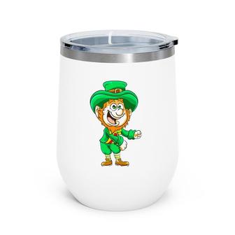 Flossing Leprechaun Kids St Patricks Day Irish Funny Wine Tumbler | Mazezy