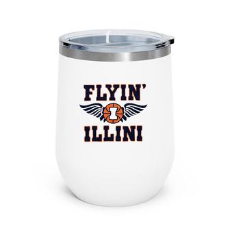 Flyin’ Illini Basketball Sport T Wine Tumbler | Mazezy