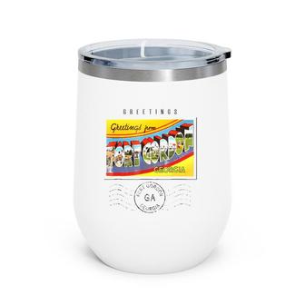 Fort Gordon Postcard Georgia Ga Travel Souvenir Wine Tumbler | Mazezy