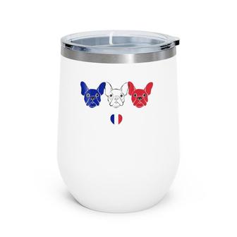 French Bulldog Lover Patriotic Wine Tumbler | Mazezy