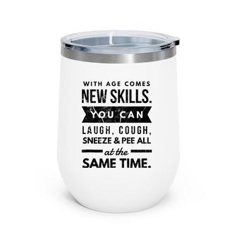 Funny 50Th Birthday Gag Gift Idea 50 Years Old Joke Design Tank Top Wine Tumbler | Mazezy