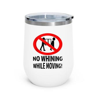 Funny Professional Movers Dolly Moving Humor Wine Tumbler | Mazezy