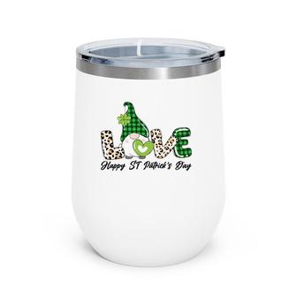 Funny St Patrick's Day For Women Gnome Irish Woman Wine Tumbler | Mazezy