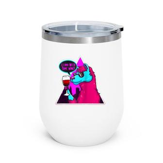 Funny Wine Drinking Lover Llama Need Some Wine Gift Wine Tumbler | Mazezy