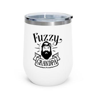 Fuzzy Grandpa Viking Bearded Men Wine Tumbler | Mazezy