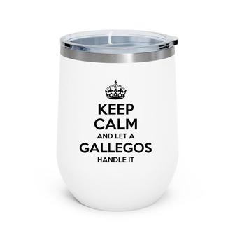 Gallegos Funny Surname Family Tree Birthday Reunion Gift Wine Tumbler | Mazezy