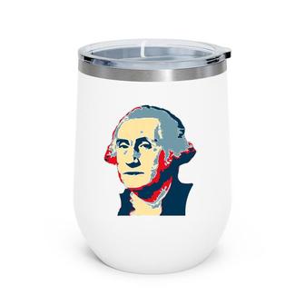 George President Washington Pop Art Wine Tumbler | Mazezy