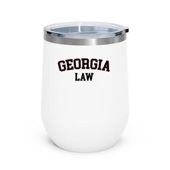 Georgia Law, Georgia Bar Graduate Gift Lawyer College Pullover Wine Tumbler | Mazezy