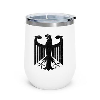 German Eagle Germany Coat Of Arms Deutschland Wine Tumbler | Mazezy DE
