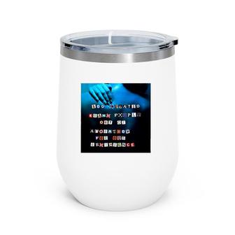 God Created Trans People Out Of Adoration Wine Tumbler | Mazezy