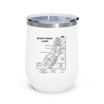 Grand Canyon Rocks Geology And Rocks Of Grand Canyon Wine Tumbler | Mazezy