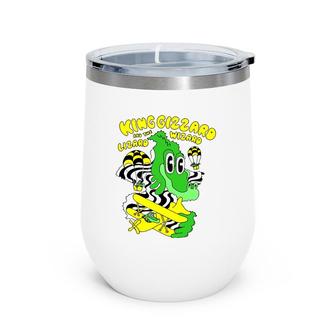 Graphic King Funny Gizzard The Lizard Arts Wizard Costume Wine Tumbler | Mazezy