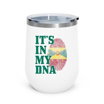 Grenada It's In My Dna Grenadian Flag Pride Caribbean Wine Tumbler | Mazezy