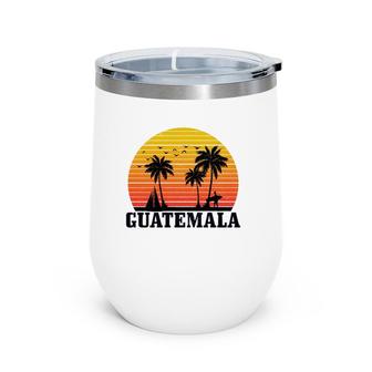 Guatemala Surfer Vintage Surf Surfing Guatemalan Souvenir Wine Tumbler | Mazezy