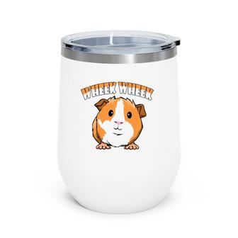 Guinea Pig Wheek Pigs Cavy Lover Guinea Pig Mom Wine Tumbler | Mazezy