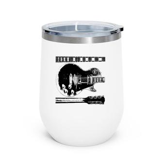 Guitar Ink - Lp In Three Wine Tumbler | Mazezy